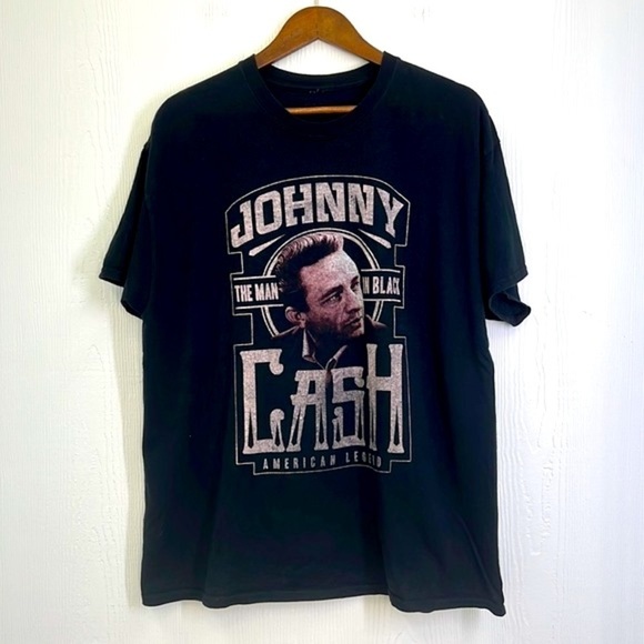 Cash - Johnny Cash The Man In Black American Legend Short Sleeve T Shirt Size XL - Picture 6 of 9